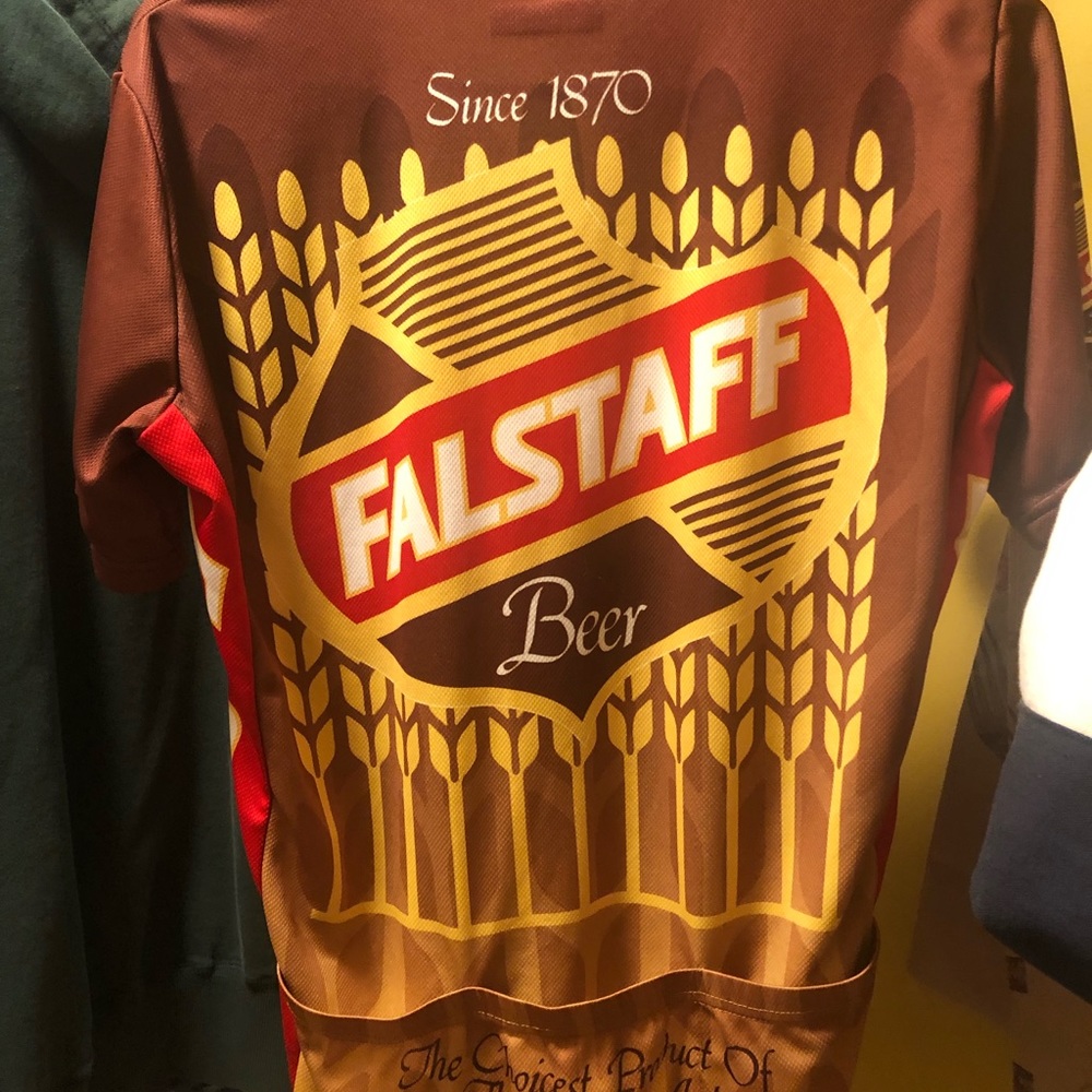 Falstaff Beer Cycling Shirt Medium Brewery Old Indiana